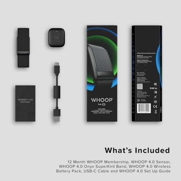 WHOOP 4.0 With 12 Month Subscription – Wearable Health, Fitness & Activity Tracker – Continuous Monitoring, Performance Optimization, Heart Rate Tracking – Improve Sleep, Strain, Recovery, Wellness - Image 4