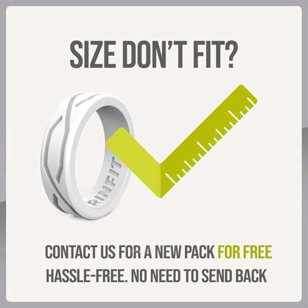 Rinfit Silicone Rings for Men - Mens Silicone Wedding Band - Silicone Ring Men - Rubber Wedding Rings - Rubber Rings Men - Infinity Collection - Image 7