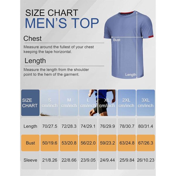 Zoofly 3 Pack Running Shirts Men T Shirt Men T Shirts Gym Shirts For Men Multipack Shirts Men Sport Shirts Hiking Shirts For Men Mens Running Shirts Mens T Shirts Working Dry Fit Shirts For Activewear - Image 3