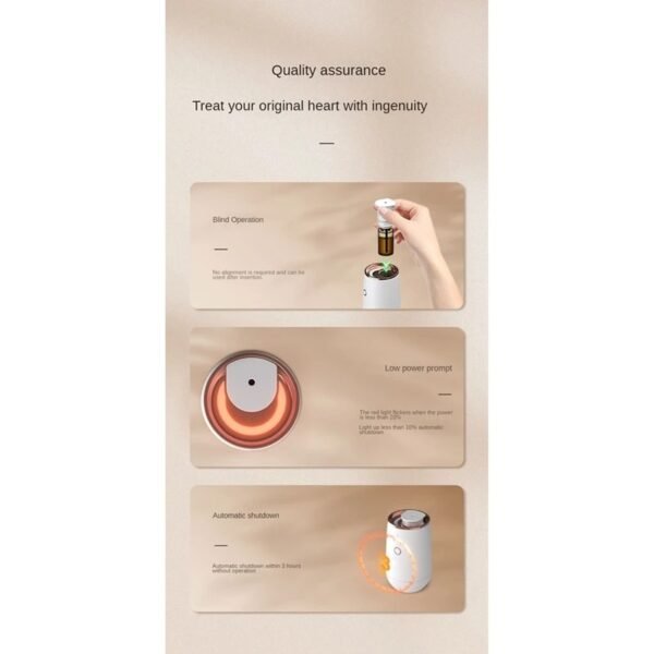 Waterless Essential Oil Aromatherapy Diffuser Office Desktop Portable Electric For Spa Home Mini Car Spray Timing Easy To Use - Image 3