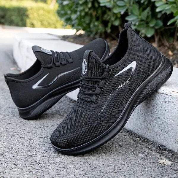 Men's Lightweight Sneakers - Breathable Athletic Shoes - Running Basketball Workout Gym - Image 4