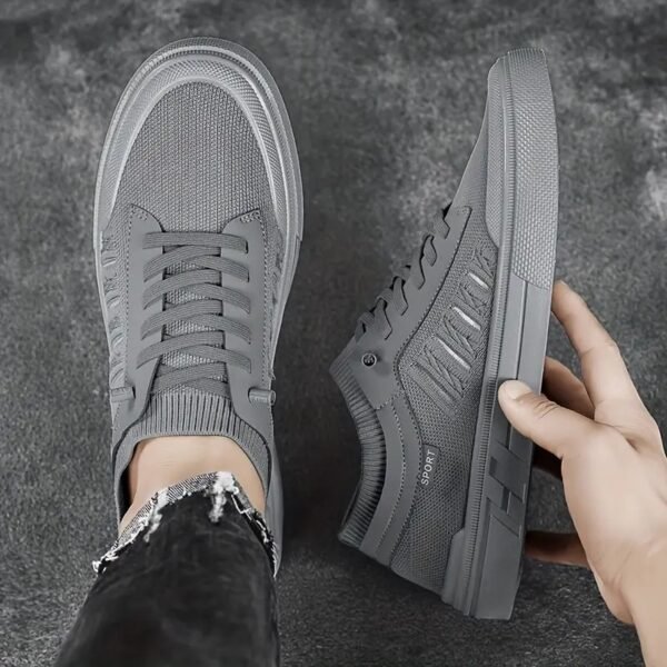 Men's Breathable Slip On Casual Shoes Low Top Comfy Outdoor Walking Hiking Camping All Seasons - Image 4