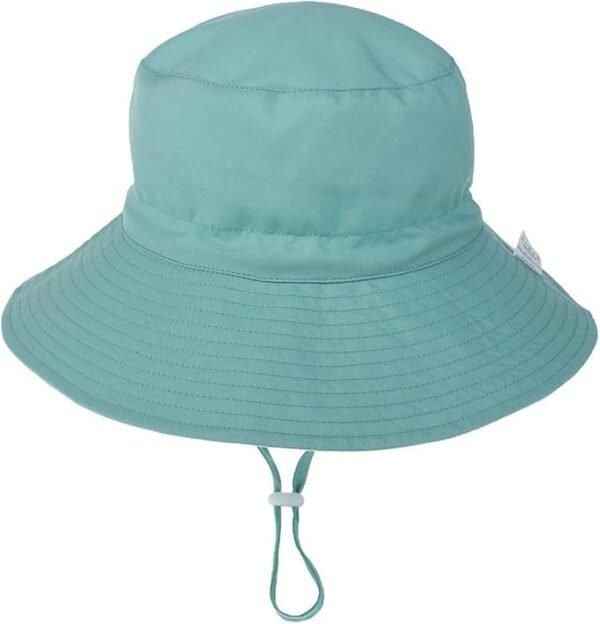 Whaleap UPF 50+ Baby Sun Hat Bucket Adjustable Kids Summer Outdoor Beach Hat Protection with Drawstring Wide Brim for Toddler Boys Girls - Image 2