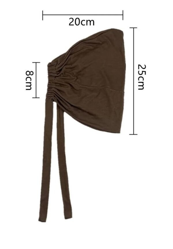 New Soft Modal Muslim Turban Hat Inner Hijab Caps Islamic Underscarf Bonnet India Hats Female Headwrap Turbante Mujer - Image 3
