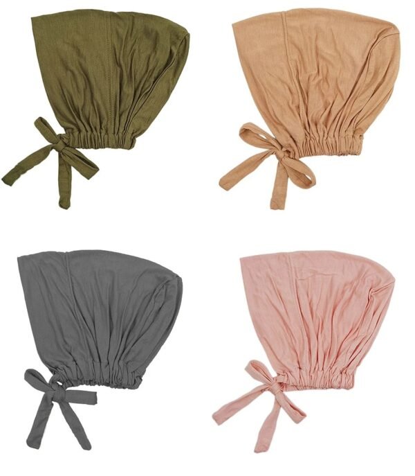 New Soft Modal Muslim Turban Hat Inner Hijab Caps Islamic Underscarf Bonnet India Hats Female Headwrap Turbante Mujer - Image 4