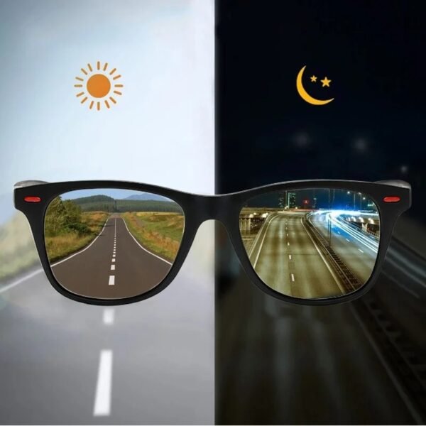 Night Vision Glasses PC Frame Polarized Sunglasses Men Outdoor Sport Sun Glasses Day Night Vision Driver Night Glasses Goggles - Image 2