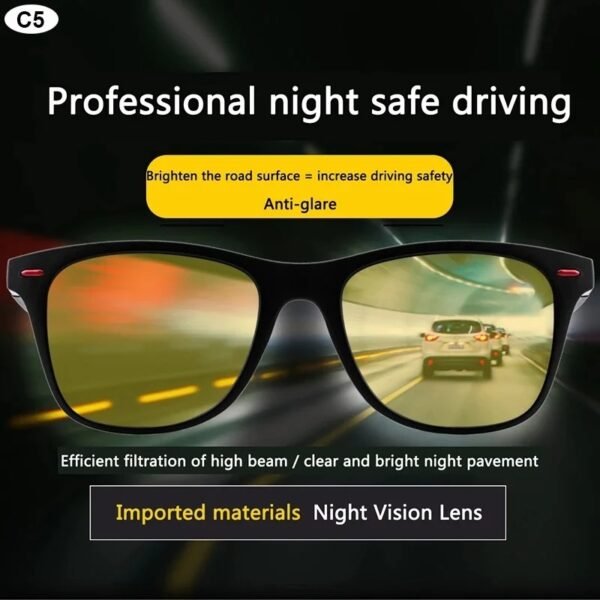 Night Vision Glasses PC Frame Polarized Sunglasses Men Outdoor Sport Sun Glasses Day Night Vision Driver Night Glasses Goggles - Image 4