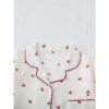 Cherry Print Pajama Set, Long Sleeve Buttons Top & Elastic Waistband Pants, Women's Sleepwear & Loungewear - Image 2