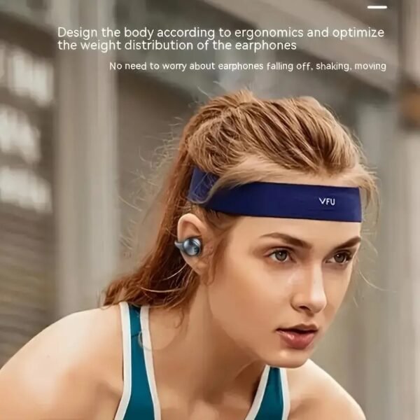 X58 Air Conduction Bt Headset Clip Ear Wireless Noise Cancellation Sports Call Long Endurance Without Headphones - Image 5