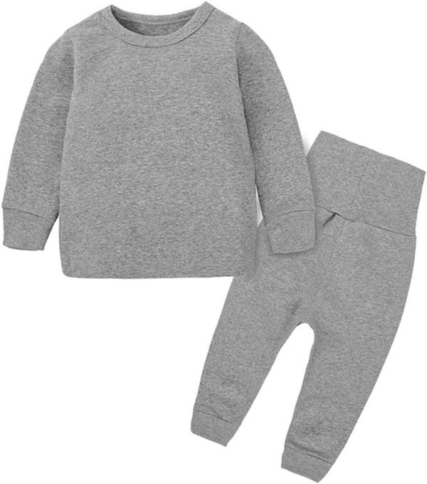 HZYBABY Baby Girls Boys Thermal Underwear Set Toddler Cotton Base Layer Soft Warm Jammies - Image 7