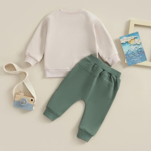 Sprifallbaby Toddler Newborn Baby Boy Outfit Bro Long Sleeve Sweatshirts Pants Clothes Set Infant Boys Fall Winter 2PCS - Image 6