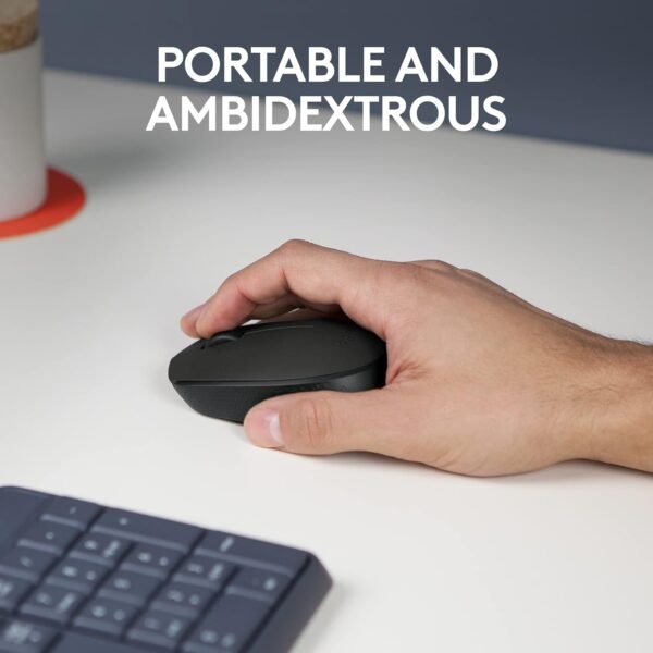 Logitech M171 Wireless Mouse for PC, Mac, Laptop, 2.4 GHz, Optical Tracking, 12-Months Battery Life, Ambidextrous-Black - Image 9