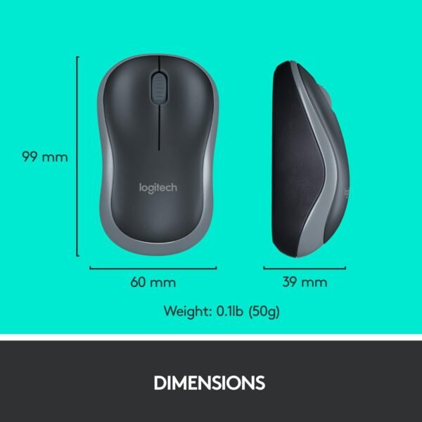 Logitech Mk270 Wireless Keyboard And Mouse Combo For Windows, 2.4 Ghz Wireless, Compact Wireless Mouse, 8 Multimedia And Shortcut Keys, 2-Year Battery Life, Pc/Laptop, English/Arabic - Image 7