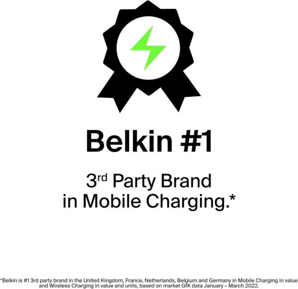 Belkin 10000mAh portable power bank, 10K USB-C portable charger with 1 USB-C port and 2 USB-A ports, battery pack for up to 15W charging for iPhone, Samsung Galaxy, AirPods, iPad, and more – Blue - Image 8