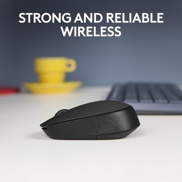 Logitech M171 Wireless Mouse for PC, Mac, Laptop, 2.4 GHz, Optical Tracking, 12-Months Battery Life, Ambidextrous-Black - Image 8