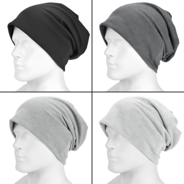 EINSKEY Cotton Slouchy Beanie Hat for Men/Women, Lightweight Oversize Large Thin Skull Cap Chemo Cap Night Sleeping Cap - Image 6