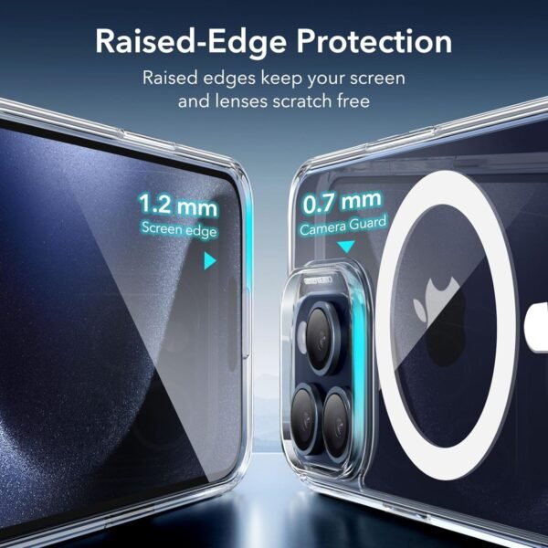 ESR for iPhone 15 Pro Max Case, Compatible with MagSafe, Military-Grade Protection, Yellowing Resistant, Scratch-Resistant Back, Magnetic Phone Cover for iPhone 15 Pro Max, Classic Series, Clear - Image 8