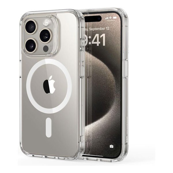 ESR for iPhone 15 Pro Max Case, Compatible with MagSafe, Military-Grade Protection, Yellowing Resistant, Scratch-Resistant Back, Magnetic Phone Cover for iPhone 15 Pro Max, Classic Series, Clear