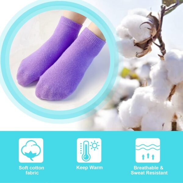 SKY-TOUCH Toddler Grips Ankle Socks, Non Slip Socks for Kids, Low Cut Anti-Skid Floor Socks for 1-3 Years Baby Boys and Girls, 8 Pairs - Image 7