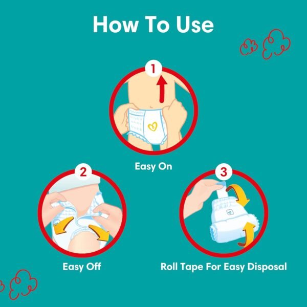 Pampers Baby-Dry Pants Diapers with Aloe Vera Lotion, 360 Fit & up to 100% Leakproof, Size 6, 16-21kg, 4 Mega Packs, 176 Count - Image 5