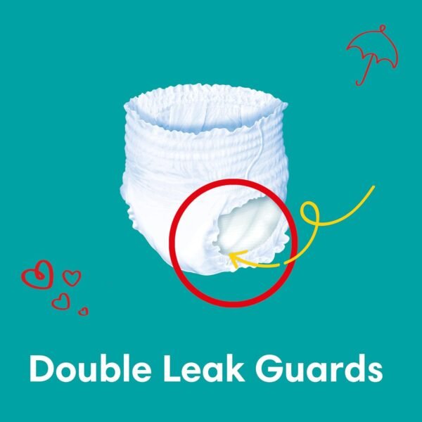 Pampers Baby-Dry Pants Diapers with Aloe Vera Lotion, 360 Fit & up to 100% Leakproof, Size 6, 16-21kg, 4 Mega Packs, 176 Count - Image 6