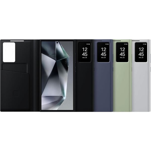 Samsung Galaxy S24 Ultra Smart View Wallet Case, Black - Image 3