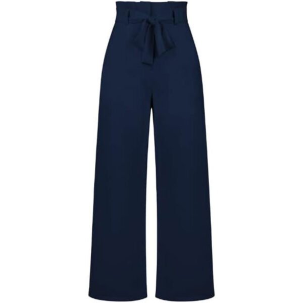 Dinazah Women's Dress Work Wide Leg Trousers Belt Commuting Pants