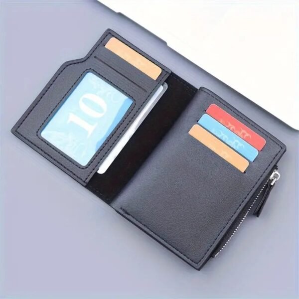 1pc Men's PU Leather Business Card Holder, Casual Portable Coins Purse, Durable Card Holder With Large Capacity, Multiple Card Slots, Perfect Gift For Teacher's Day, Valentine's Day, Birthday, Christmas, Father's Day - Image 7