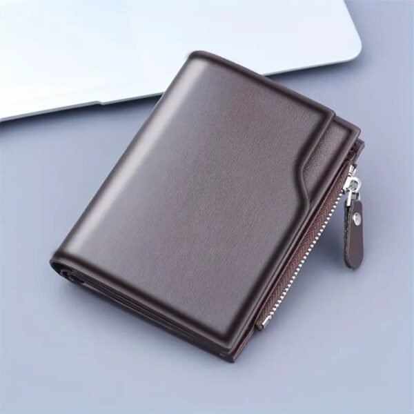 1pc Men's PU Leather Business Card Holder, Casual Portable Coins Purse, Durable Card Holder With Large Capacity, Multiple Card Slots, Perfect Gift For Teacher's Day, Valentine's Day, Birthday, Christmas, Father's Day - Image 8
