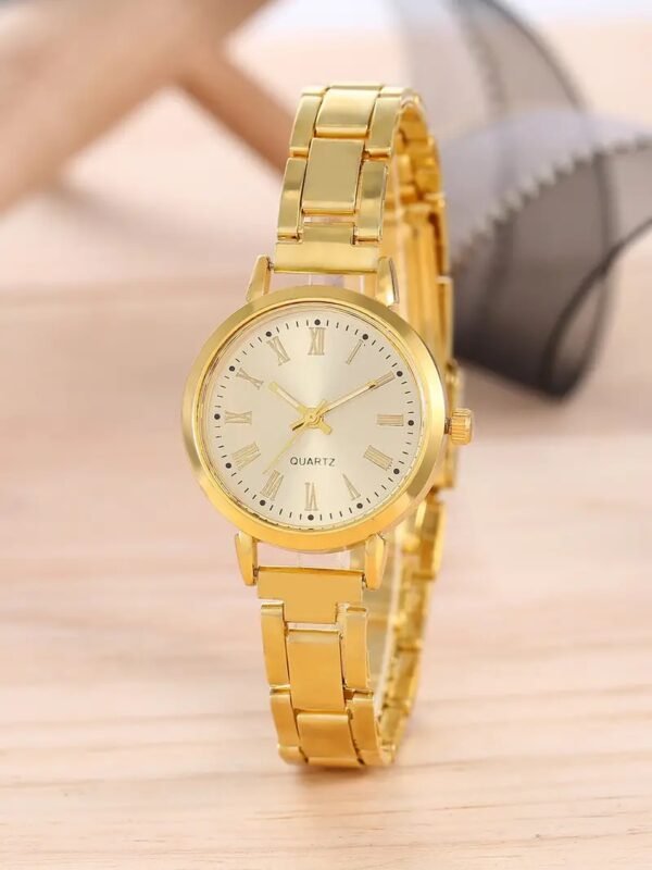 2pcs Set Ladies Fashion Simple Digital Alloy With Quartz Watch LOVE Bracelet - Image 3