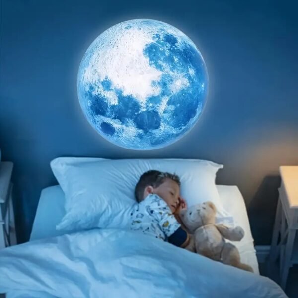 Blue Moon Globe Projector, 360° Rotatable Adjustable LED Light, Lunar Atmosphere Projection Lamp, USB Night Light for Home Decor, Bedroom, Living Room, Gift, Room Décor, Wall and Ceiling Embellishment - Image 4