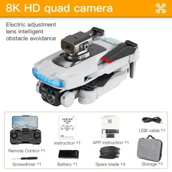 Xiaomi 10000m P15 Drone Professional 8k Gps Dual Camera 5g Obstacle Avoidance Optical Flow Positioning Brushless Upgraded Rc - Image 3
