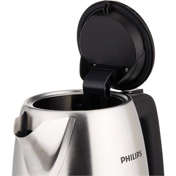 Philips, New Daily Metal Kettle, 1.7 Liters Capacity, 2200 Watts, Silver/Black, HD9350/92 - Image 2