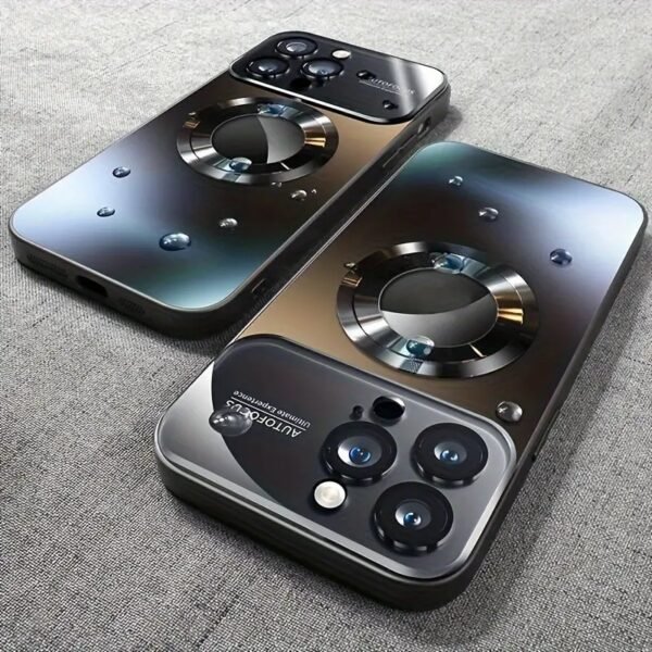 New Titanium Metallic Color Luxury Matte Phone Case for Iphone 15 14 13 12 11 Pro Max Plus Magnetic Wireless Charging Case Shockproof Glass Camera Lens Protection Cover - Image 4
