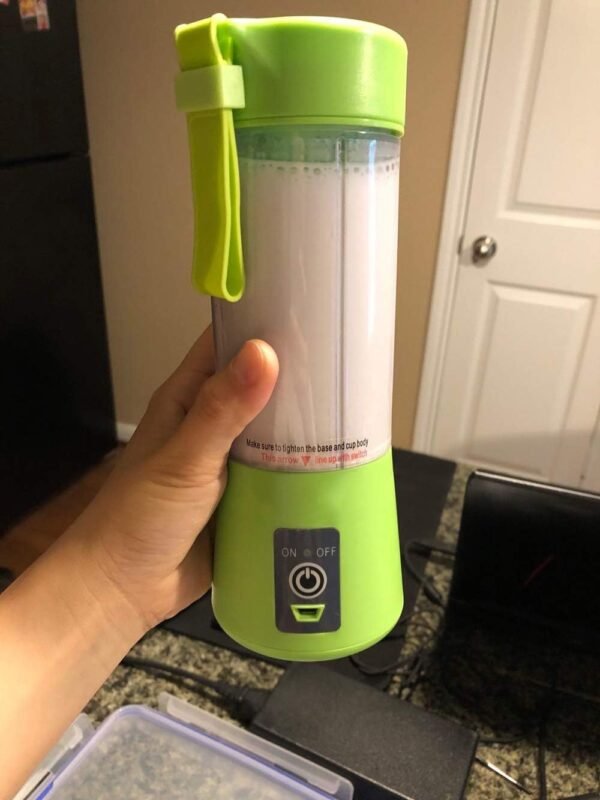La Hestiare Portable Blender, Personal Size Blender Shakes And Smoothies, Mini Juicer Cup Usb Rechargeable, Handheld Travel Blender Fruit Mixer 380ml (Green) - Image 7