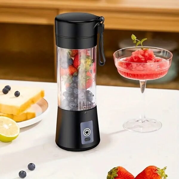 1pc, USB Rechargeable Portable Fruit Blender - Effortless Smoothies, Shakes, and More - Perfect for Fitness Enthusiasts, Outdoor Activities, and Kitchen Supplies