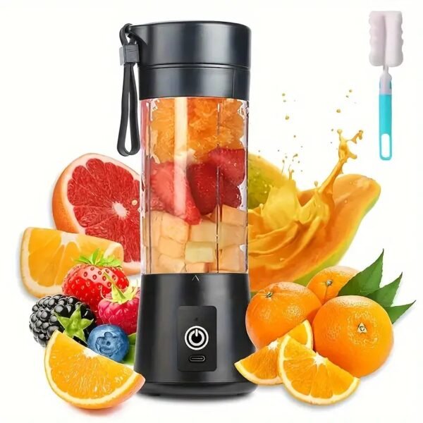 1pc, USB Rechargeable Portable Fruit Blender - Effortless Smoothies, Shakes, and More - Perfect for Fitness Enthusiasts, Outdoor Activities, and Kitchen Supplies - Image 4